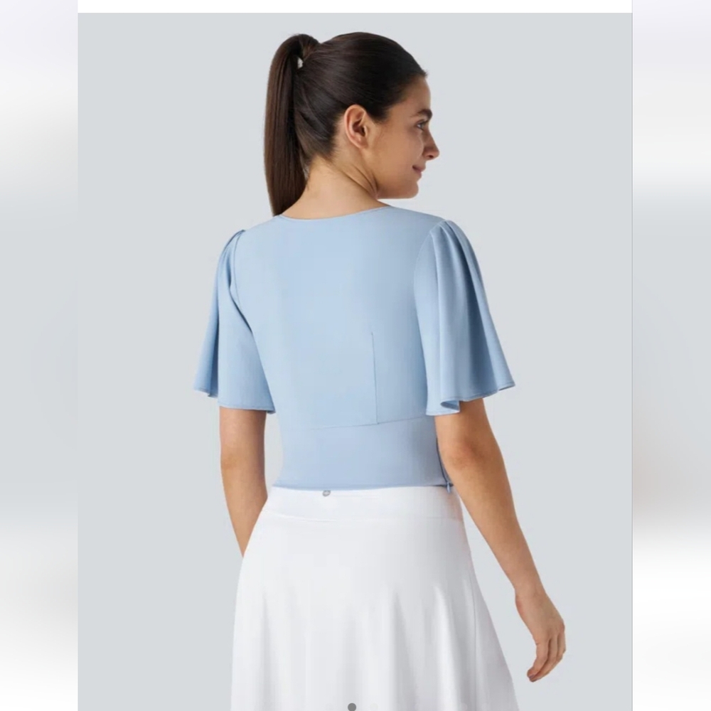 Halara Breezeful Quick Dry Cropped Blouse - Picture 2 of 3